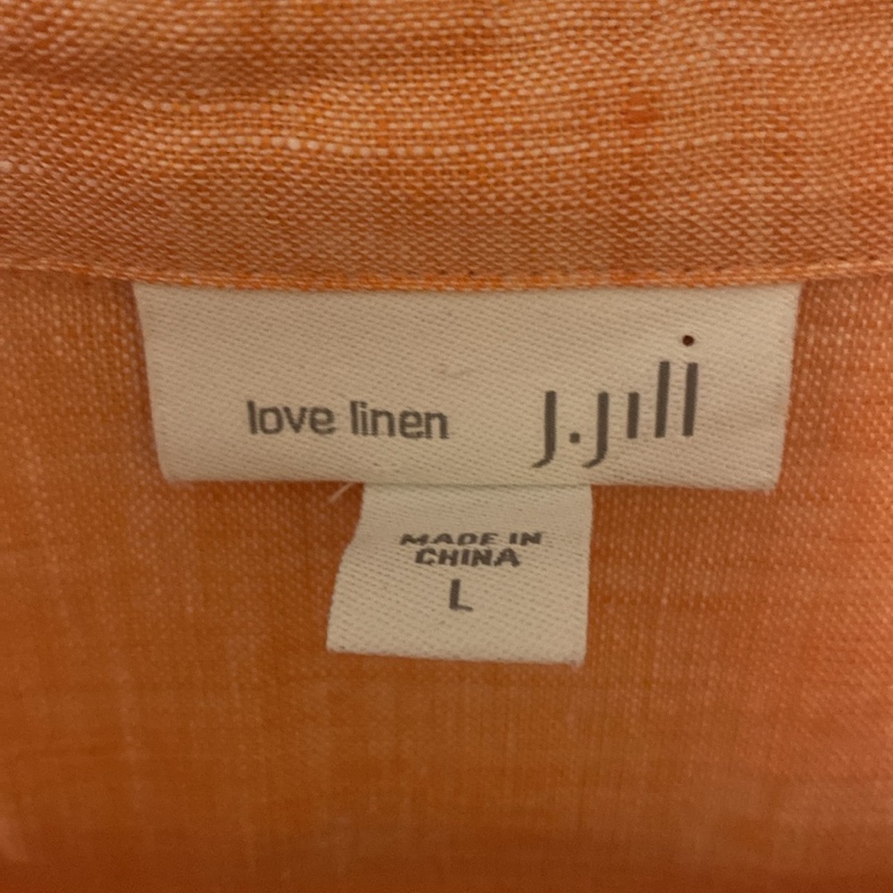 J. Jill Peach linen Tunic Top - Picture 7 of 14
